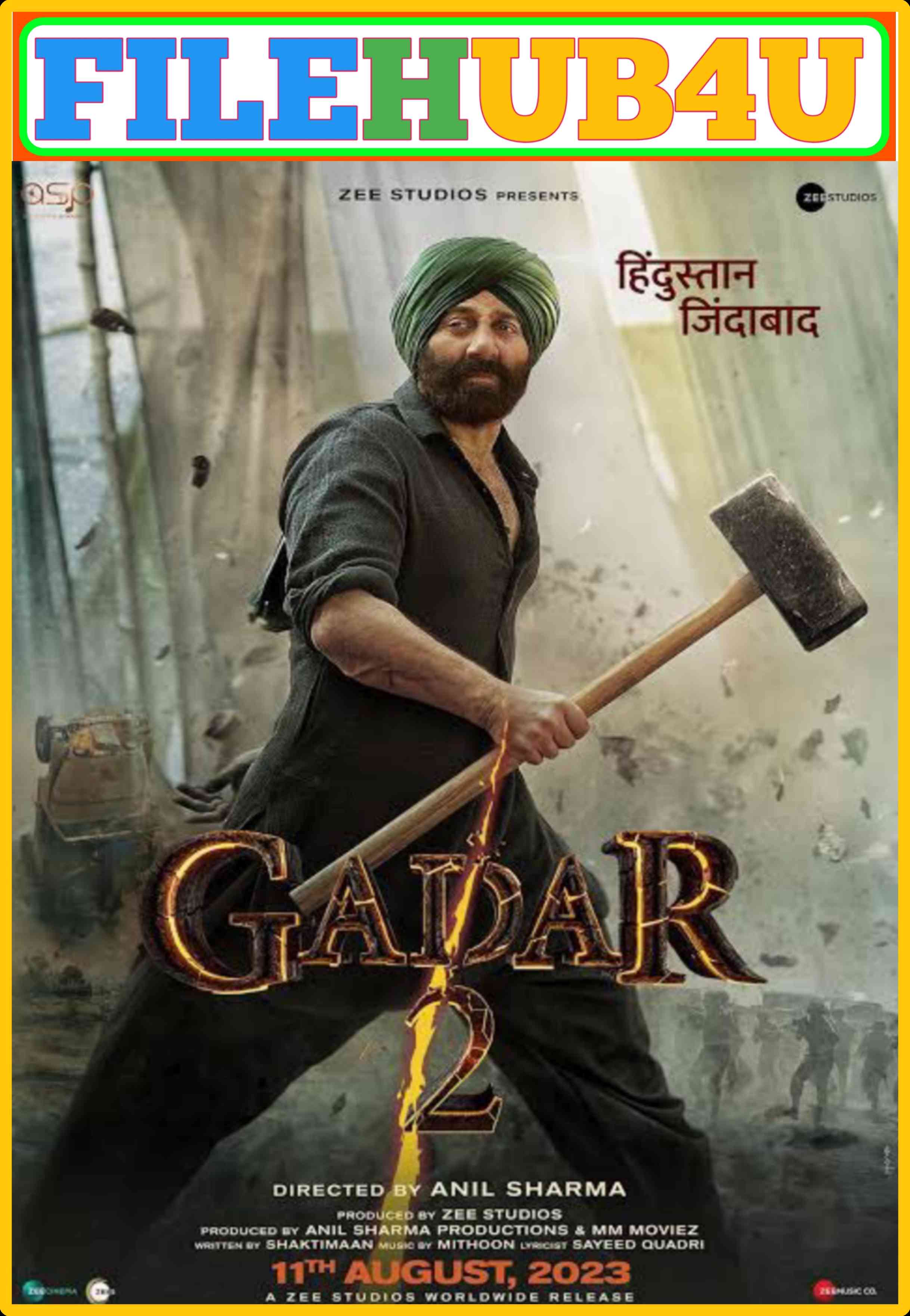Gadar 2 (2023) Bollywood Hindi Full Movie HQCam