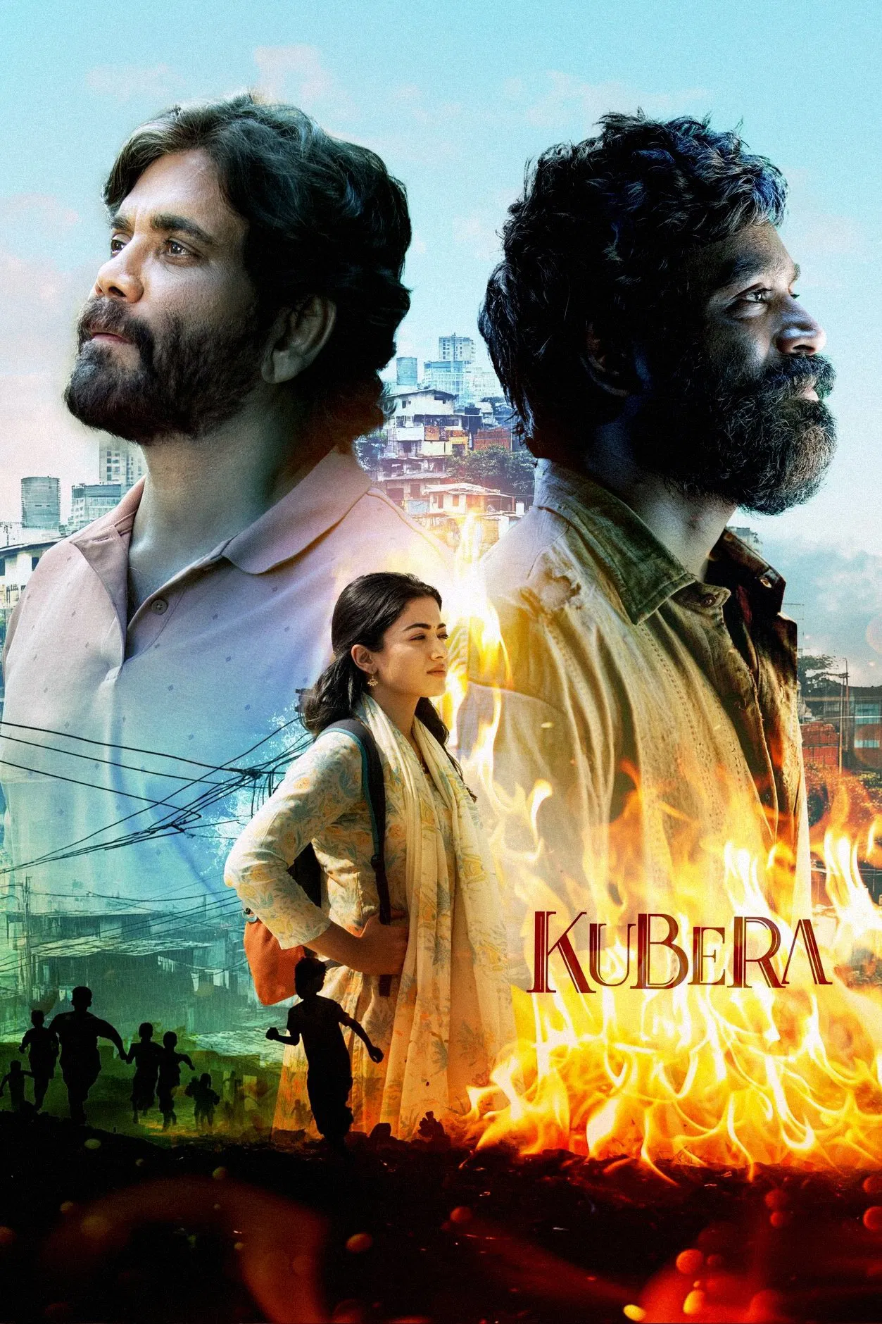 Kuberaa 2025 South Hindi Dubbed Movie PreDvD Poster
