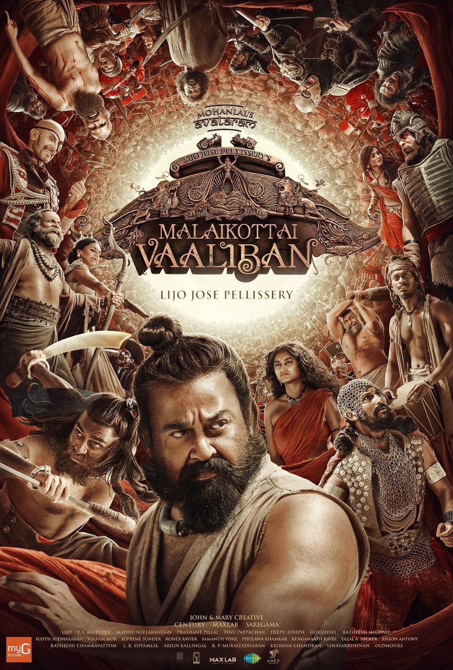Malaikottai Vaaliban (2024) {Hindi + Malayalam} Dual Audio UnCut South Movie HD ESub