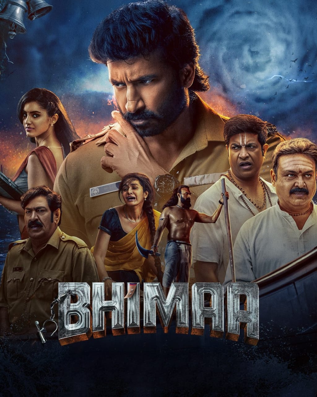 Bhimaa (2024) UnCut Dual Audio [Hindi - Telugu] Movie HD ESub