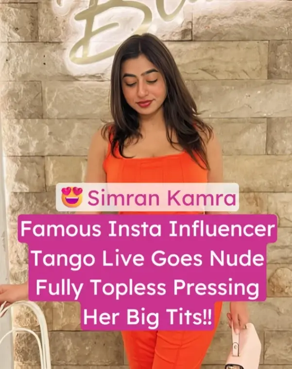 Insta Influencer Simran Kamra Goes Fully Topless Pressing Her Big Tits and Teasing Hard