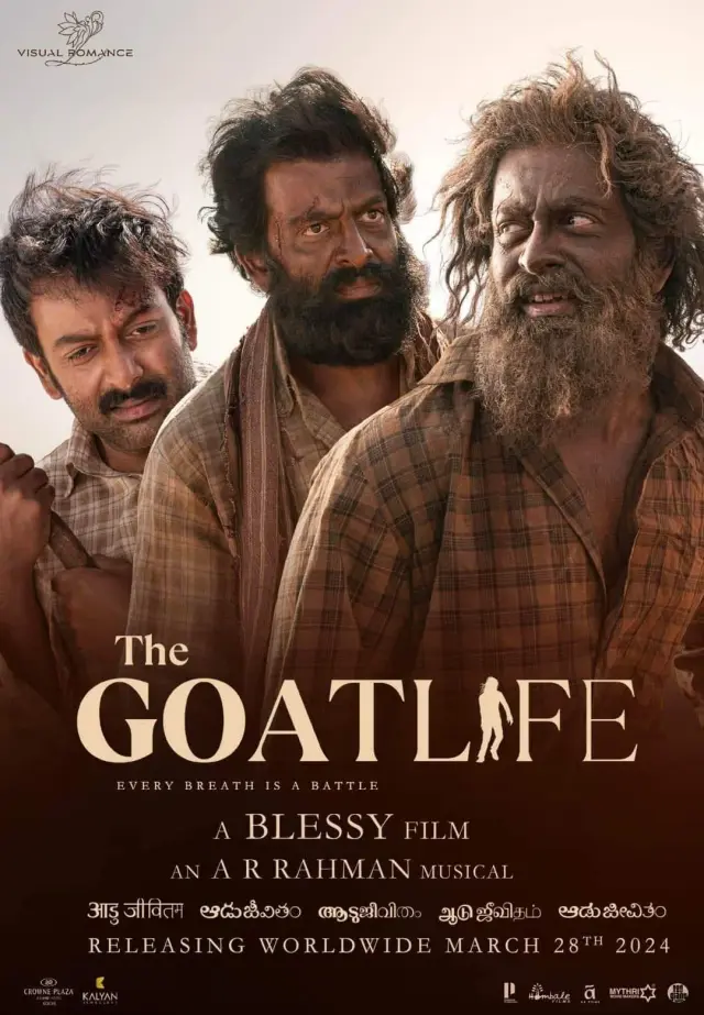 Aadujeevitham The Goat Life (2024) Dual Audio [Hindi Cleaned-Malayalam] HDTS-Rip