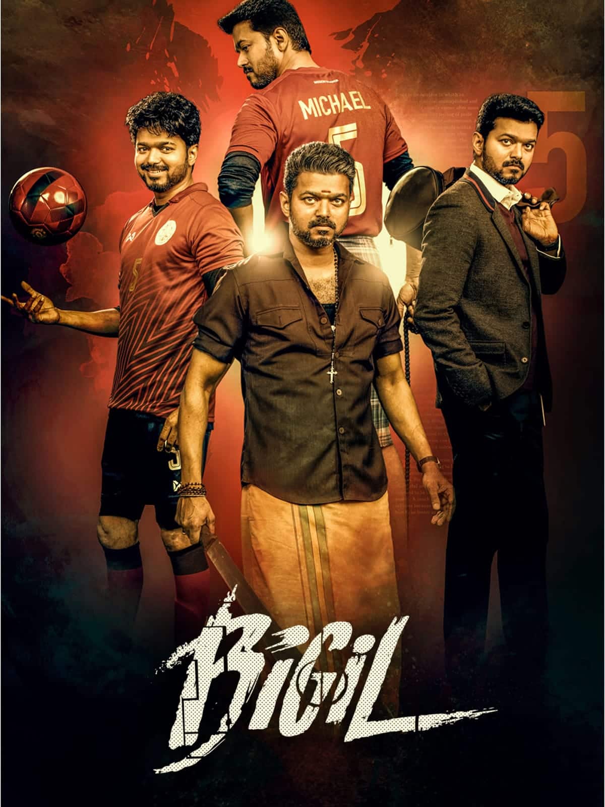 Bigil (2019) Dual Audio [Hindi + Tamil] Full Movie HD ESub