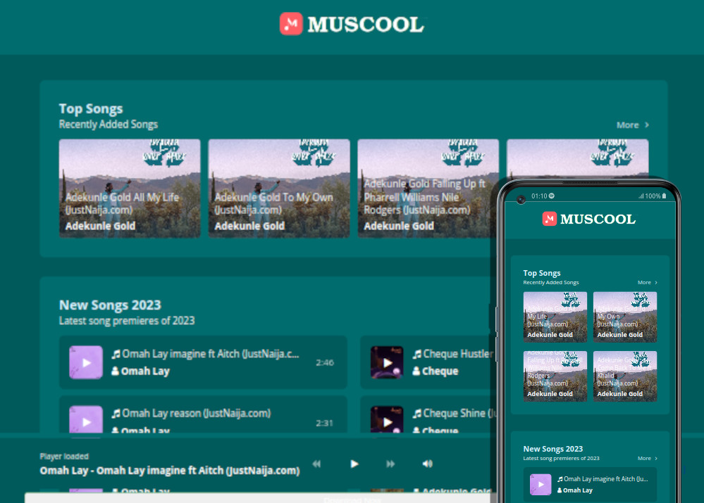 Muscool - Music Downloader Website Template for Wapkiz and Wapaxo