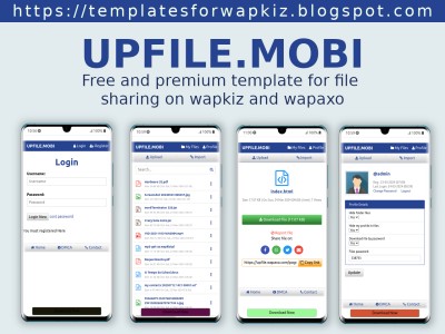 Upfile.Mobi Theme for Wapkiz websites