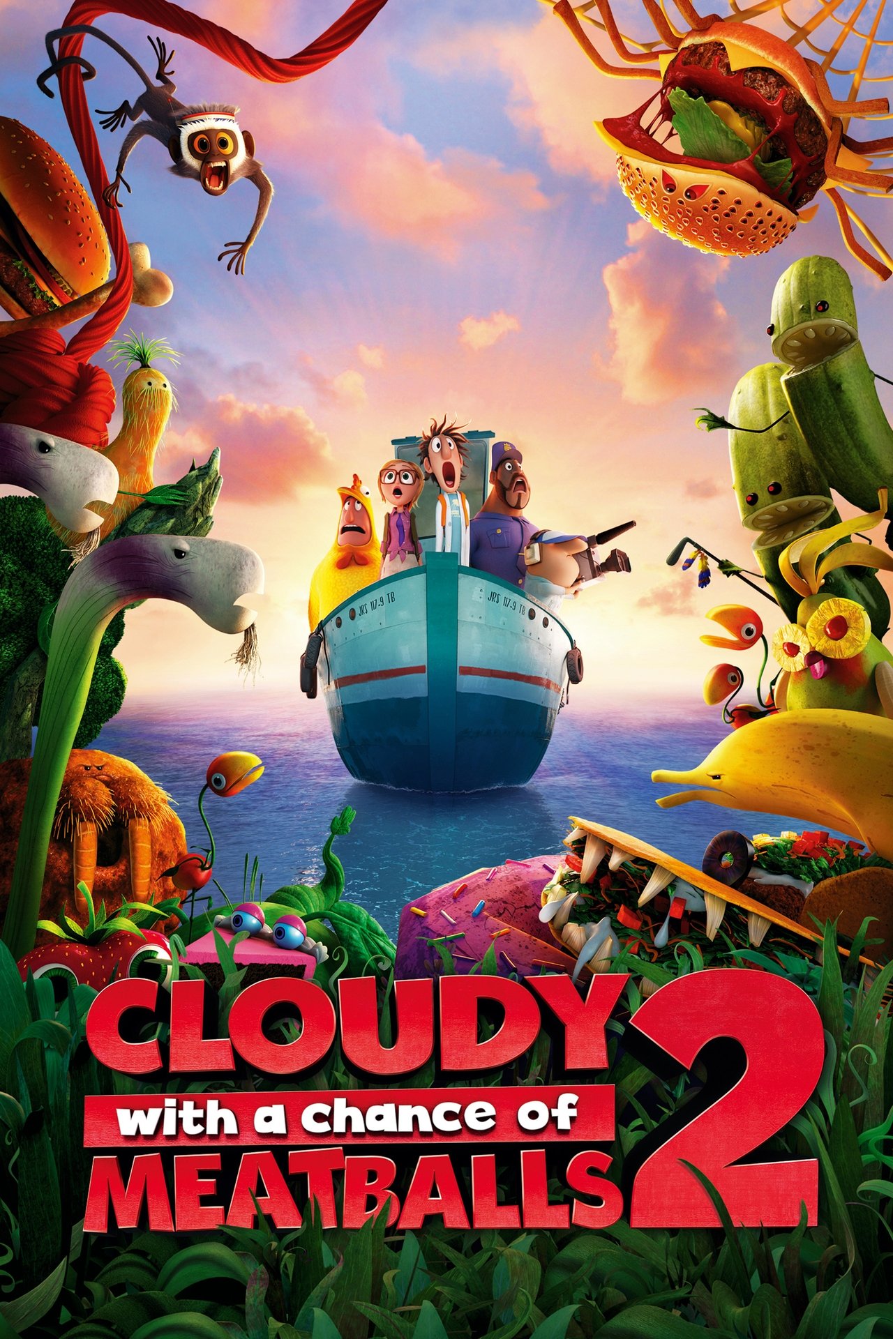Cloudy with a Chance of Meatballs 2 (2013) 1080p | 720p | 480p BluRay [Hindi (हिन्दी) + English] DD5.1 ESub