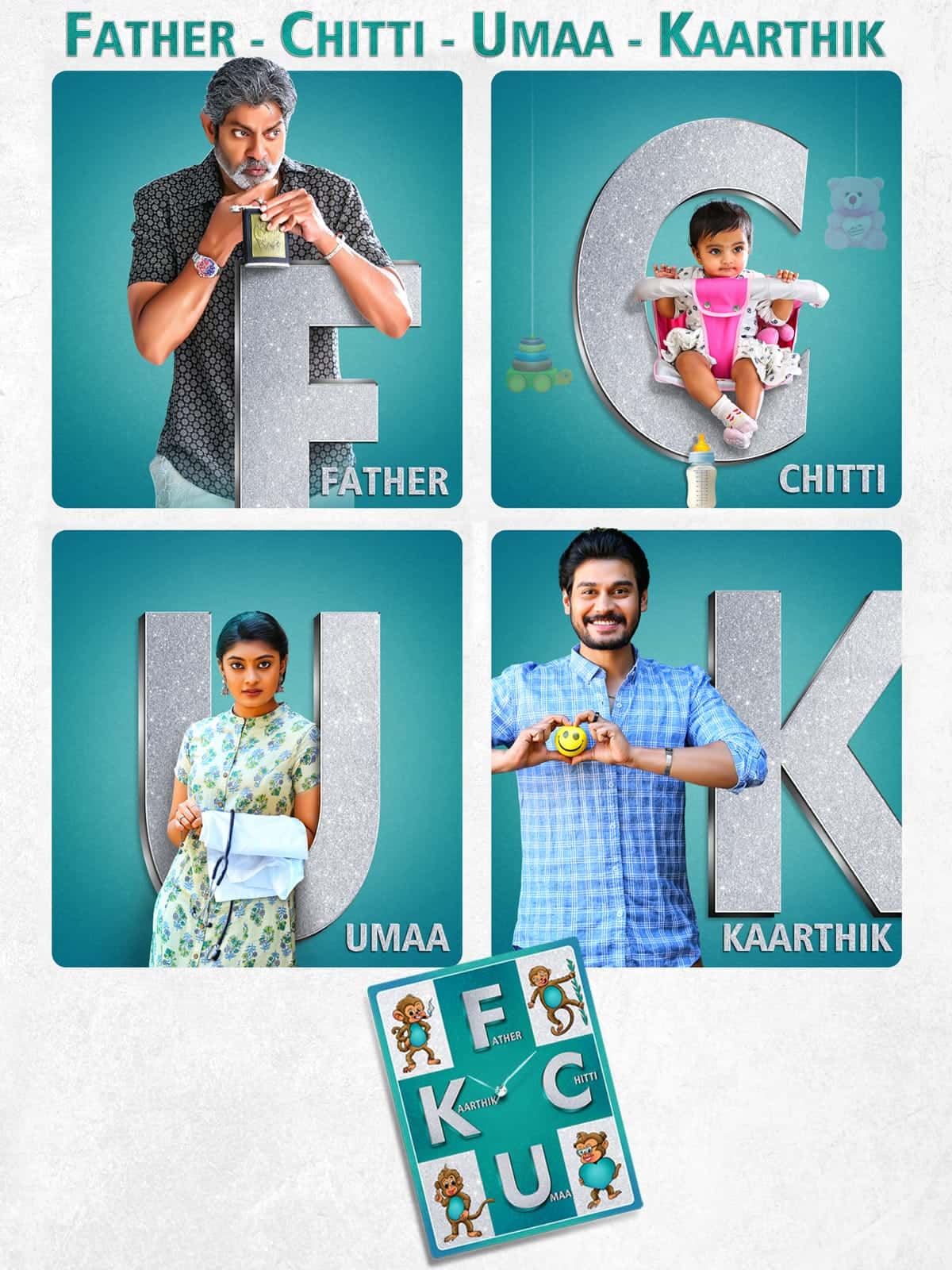FCUK (Father Chitti Umaa Kaarthik) 2021 Dual Audio [Hindi & Telugu] Full Movie HD ESub