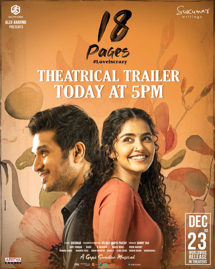 18 Pages (2023) South UnCut Dual Audio [Hindi HQ Dub + Telugu ORg.] Full Movie HD ESub