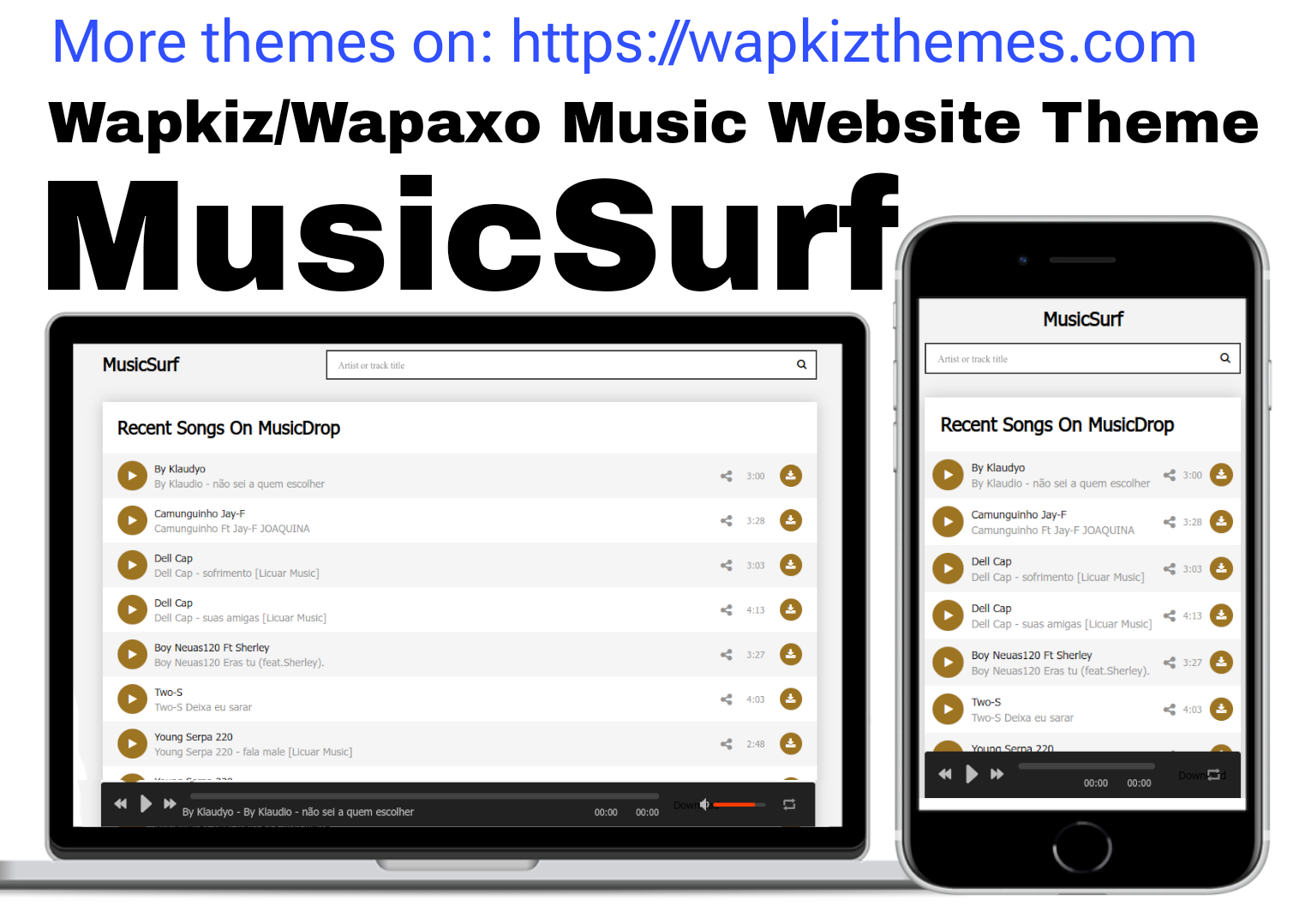 Music Surf wapkiz theme