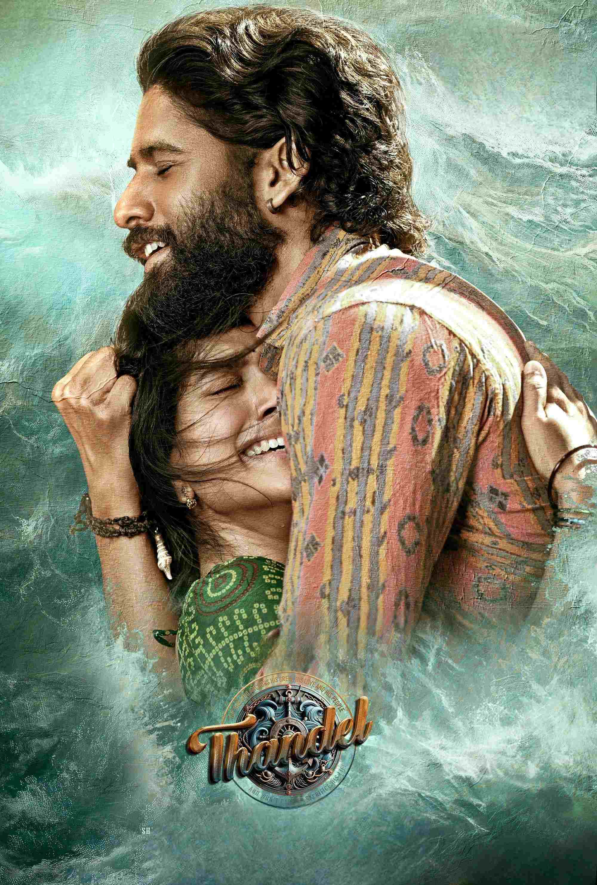 Thandel 2025 Hindi Telugu Dual Audio UnCut Download Poster