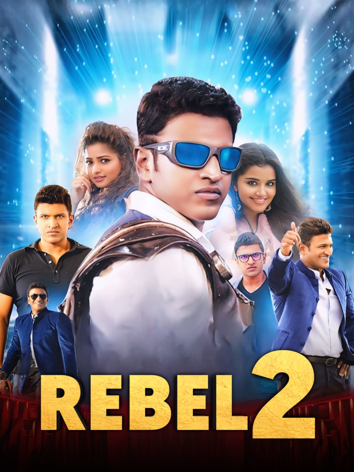 Rebel 2 (Natasaarvabhowma) 2019 Dual Audio [Hindi - Kannada] Full Movie HD ESub