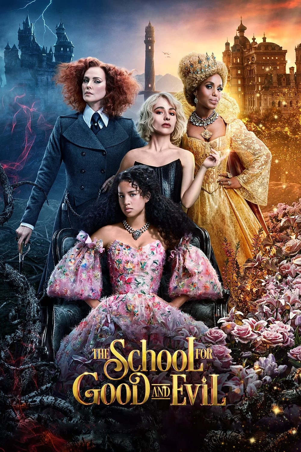 The School for Good and Evil (2022) (Hindi + English) Dual Audio Movie HD ESub