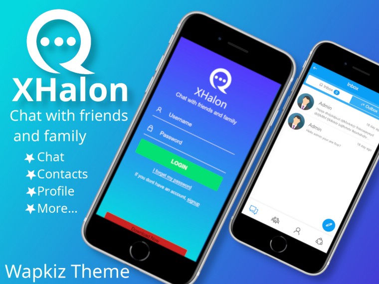 XHalon - Chat app website for Wapkiz  - Wapkiz Template