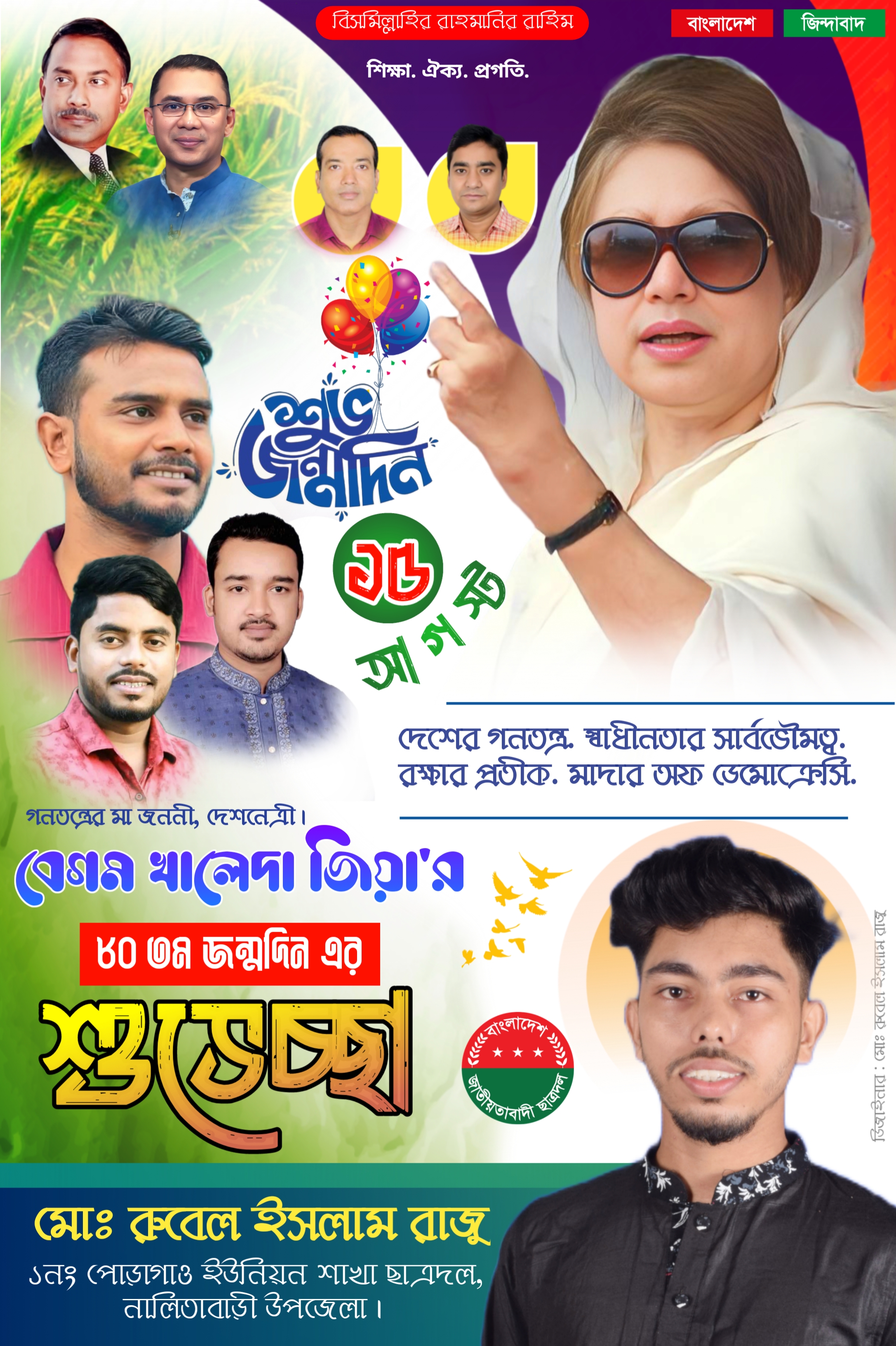Khaleda Zia 80 Years Birthday screenshot