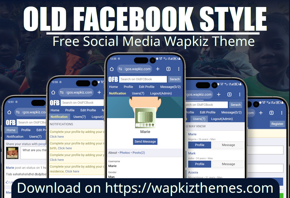 Old Facebook wapkiz theme