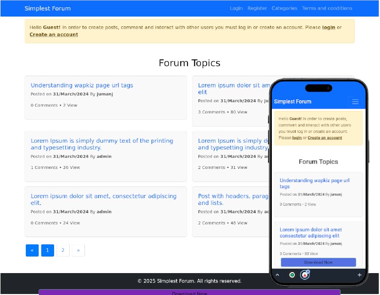 Simplest Forum wapkiz theme