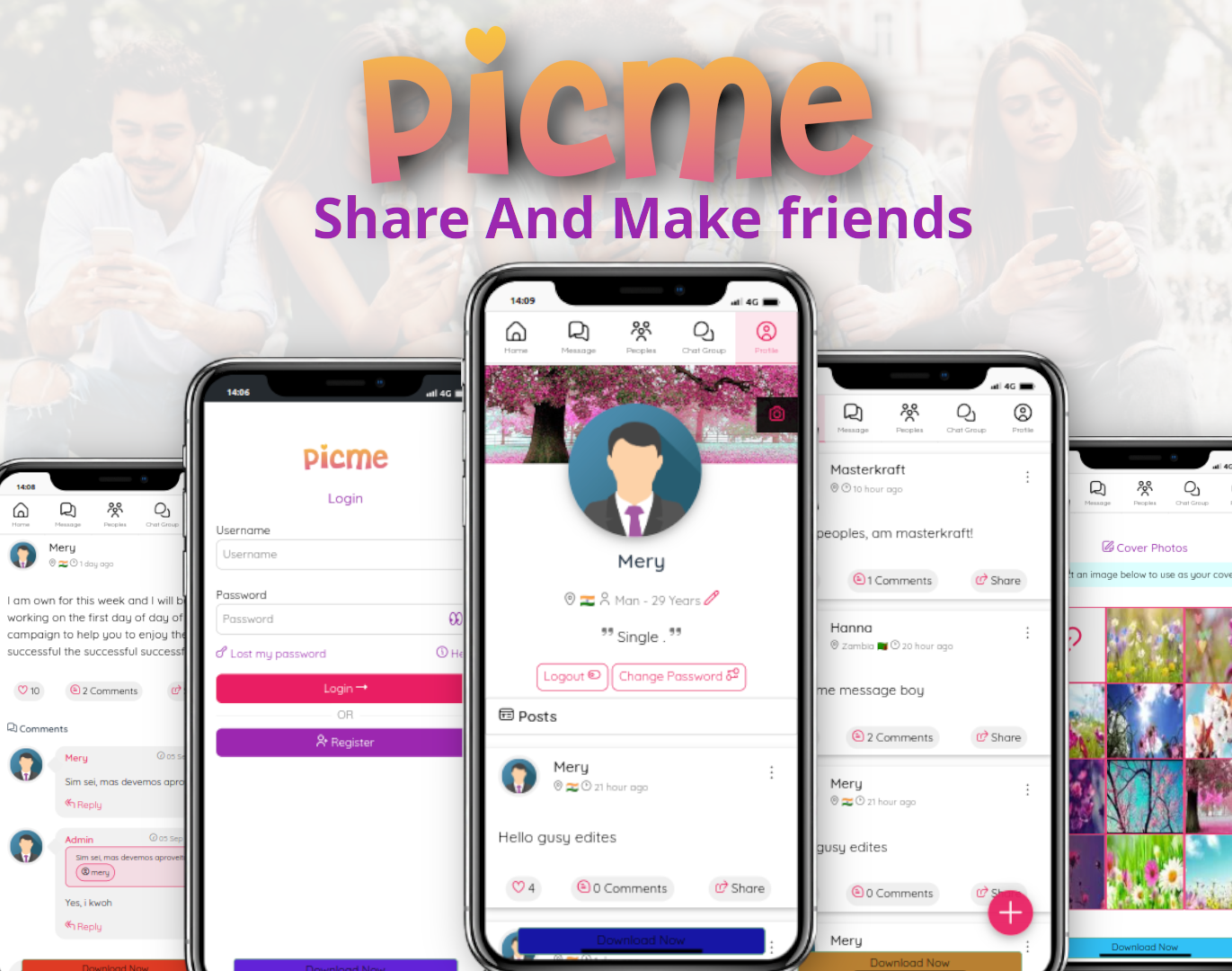 PicMe - Wapkiz/Wapaxo Social media template - Wapkiz Template