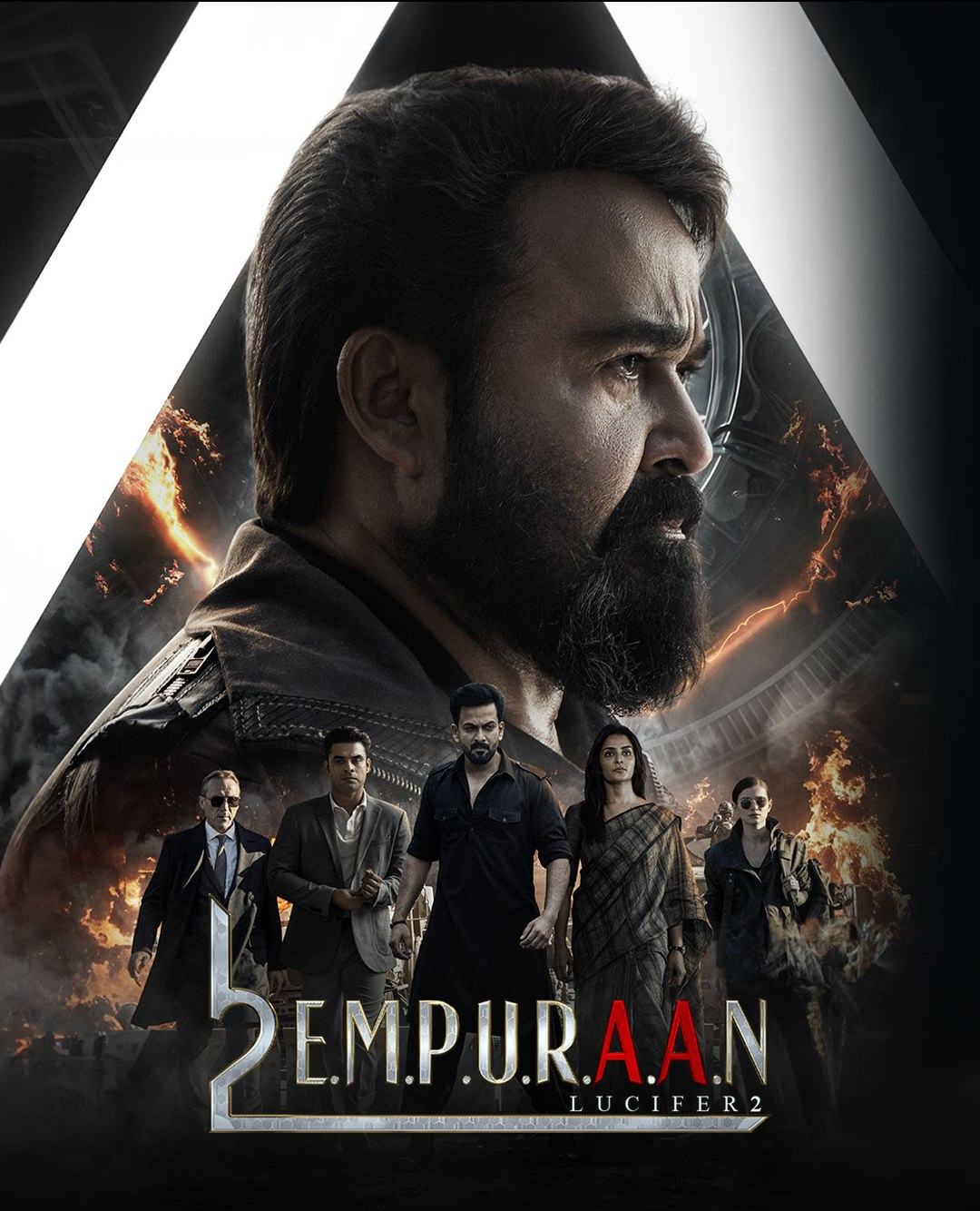 L2 Empuraan 2025 Hindi Malayalam Dual Audio UnCut South Movie HD ESub Poster