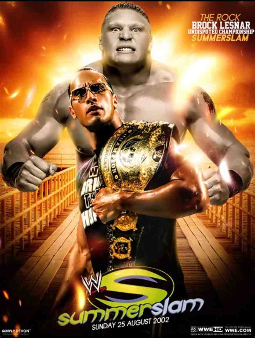 The Rock vs. Brock Lesnar (WWE SummerSalm 2002) Storyline