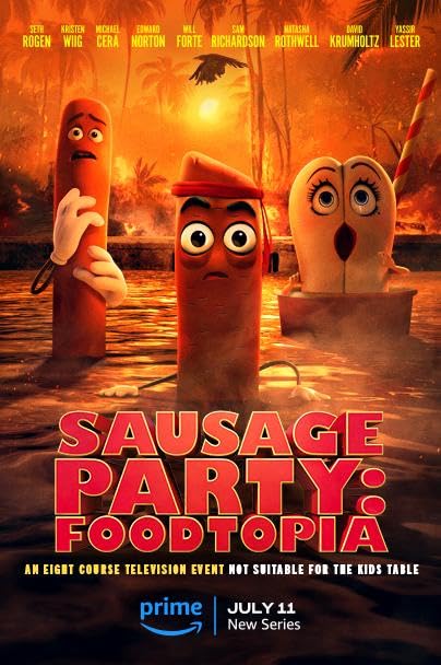 Sausage Party: Foodtopia (2024) Season 1 Hindi Dubbed (Amazon Prime)