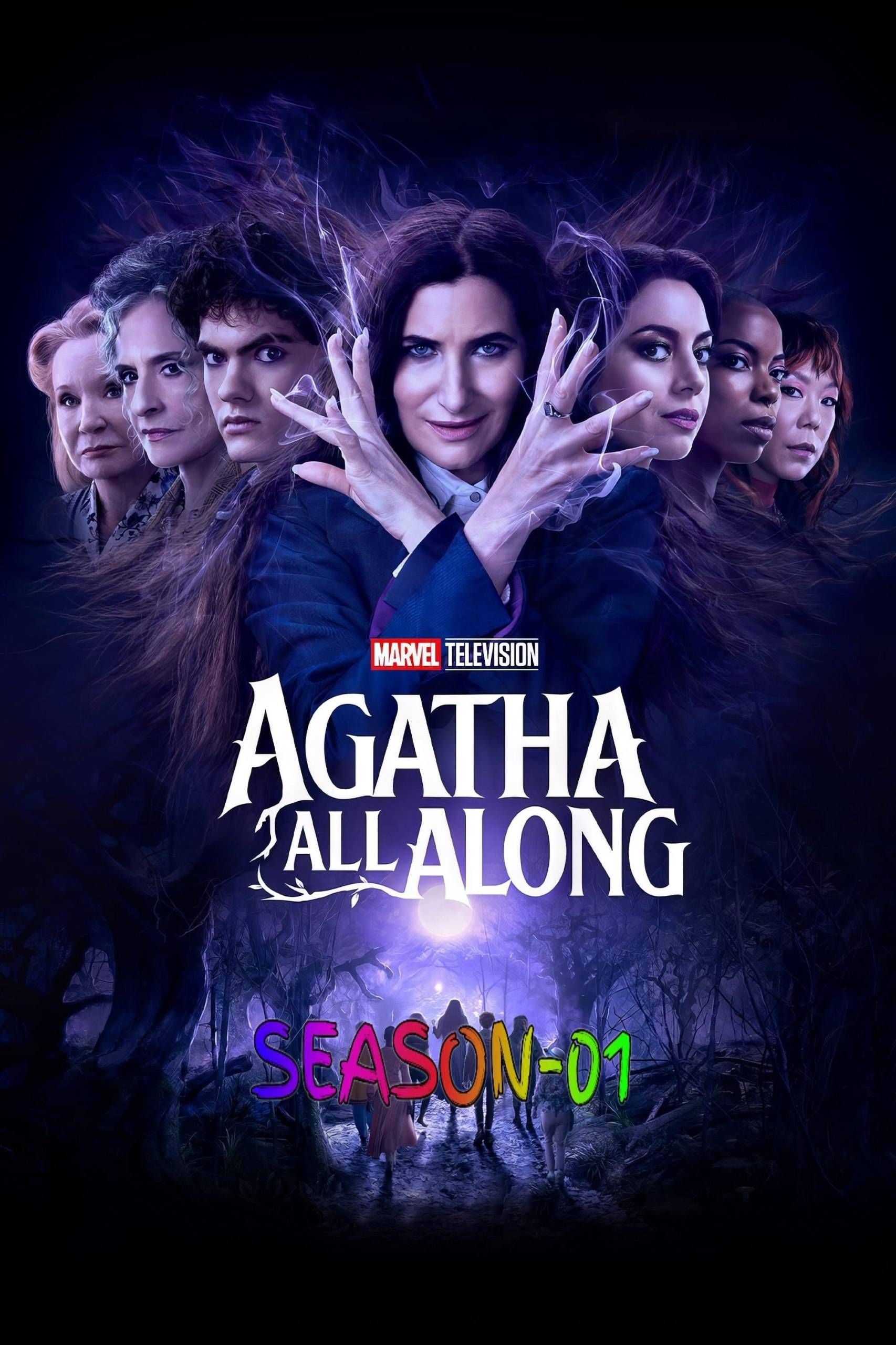 Agatha All Along S01 2024 Hindi English Dual Audio MCU Completed Web Series HEVC ESub