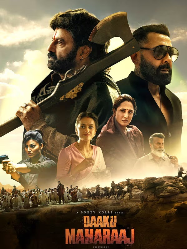 Daaku Maharaaj 2025 Hindi Telugu Dual Audio UnCut South Movie Poster