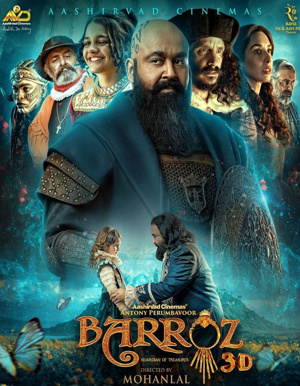 Barroz - Guardian of Treasures (2024) (Hindi + Malayalam) Dual Audio UnCut Hindi WEBRip