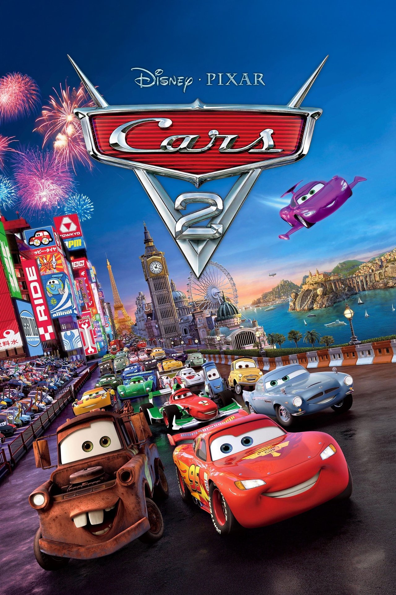 Cars 2 (2011) 1080p | 720p | 480p BluRay [Hindi (हिन्दी) + English] DD5.1 ESub