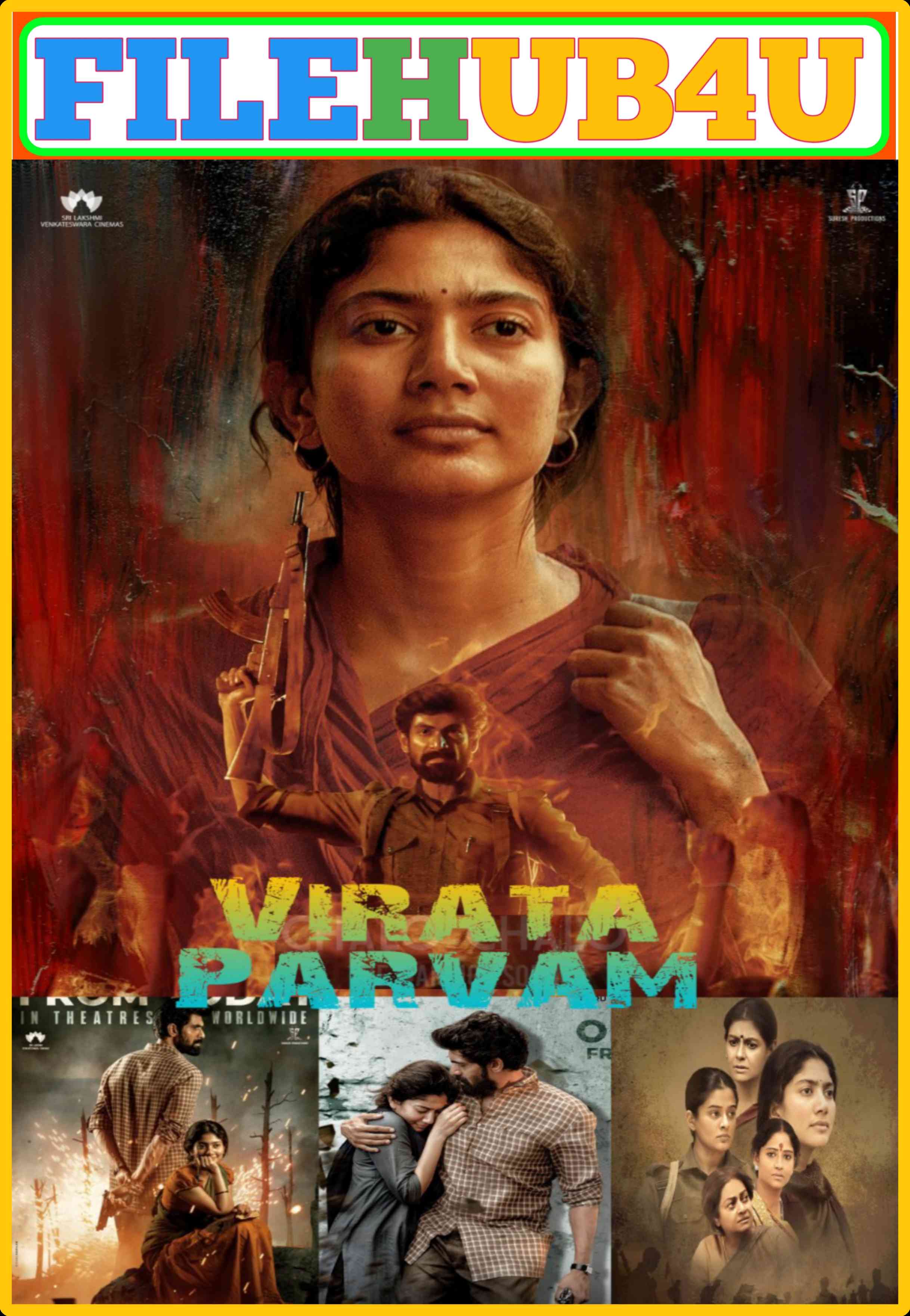 Virata Parvam (2023) South {Hindi + Telugu} Dual Audio Full Movie HD ESub