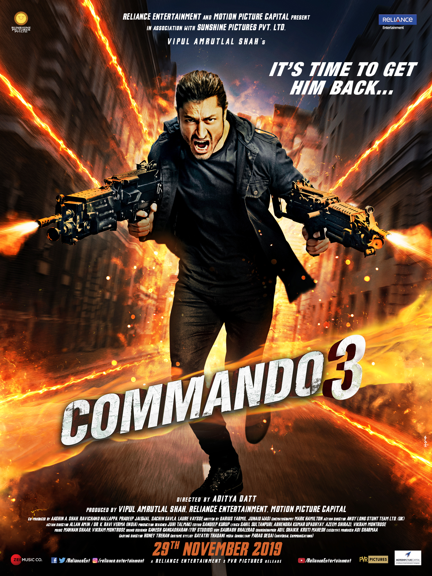 Commando 3 (2019) Hindi Zee5 WEB-DL