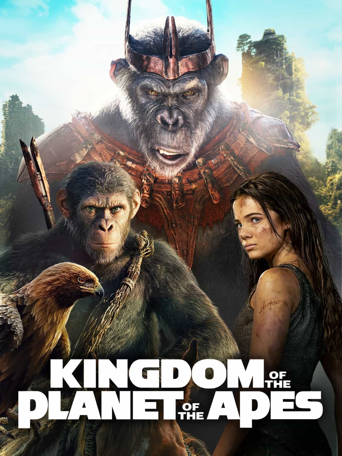 Kingdom of the Planet of the Apes (2024) Dual Audio [Hindi - English] Movie HD ESub