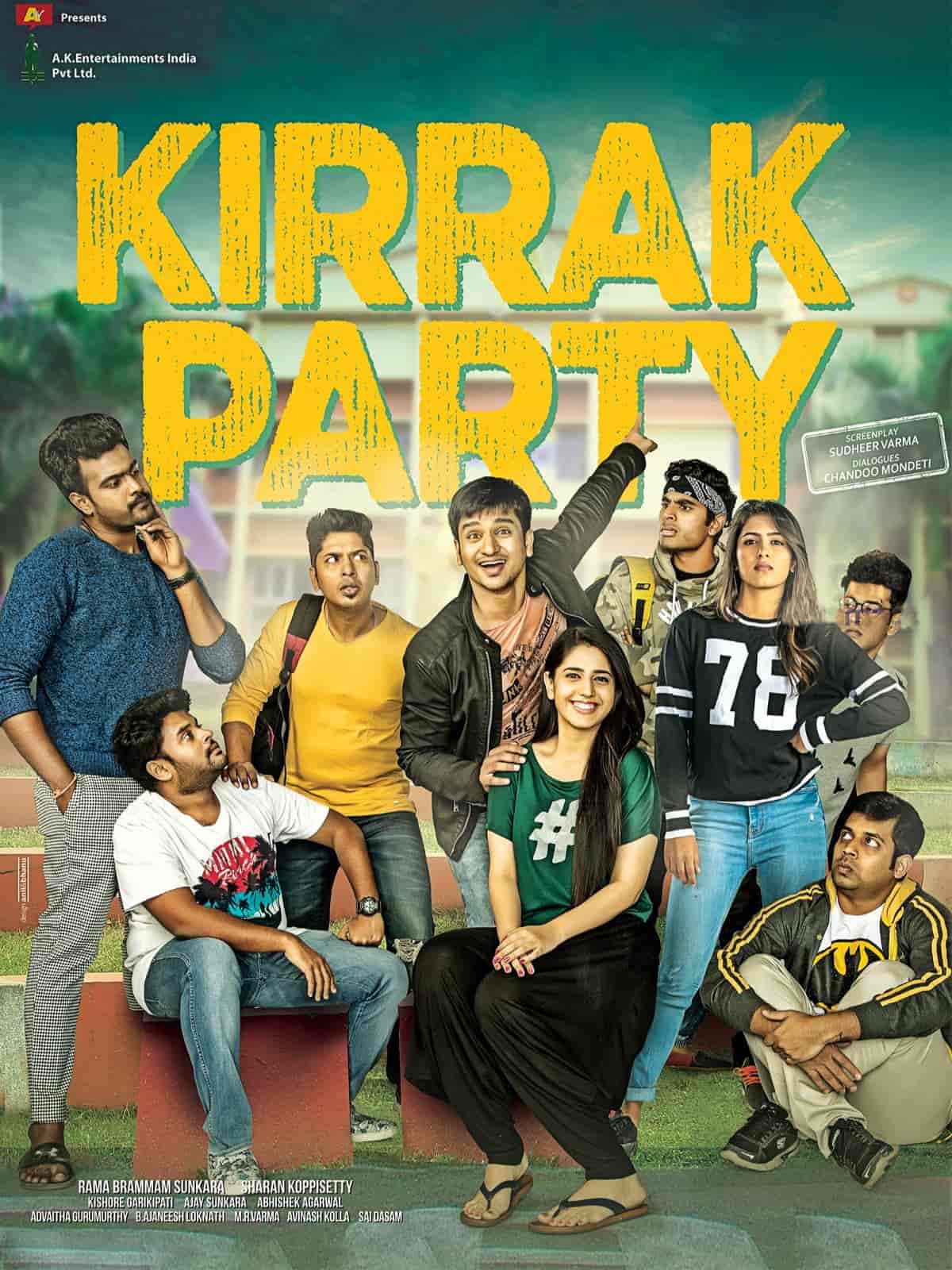 Kirrak Party (2018) UnCut Dual Audio [Hindi + Telugu] Full Movie HD ESub