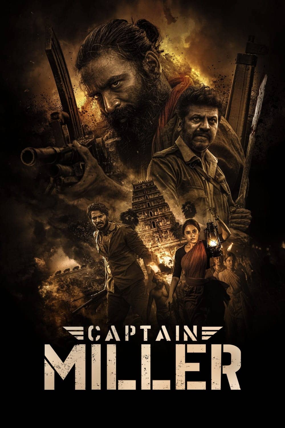 Captain Miller (2024) UnCut Dual Audio [Hindi + Tamil] Full Movie HD ESub