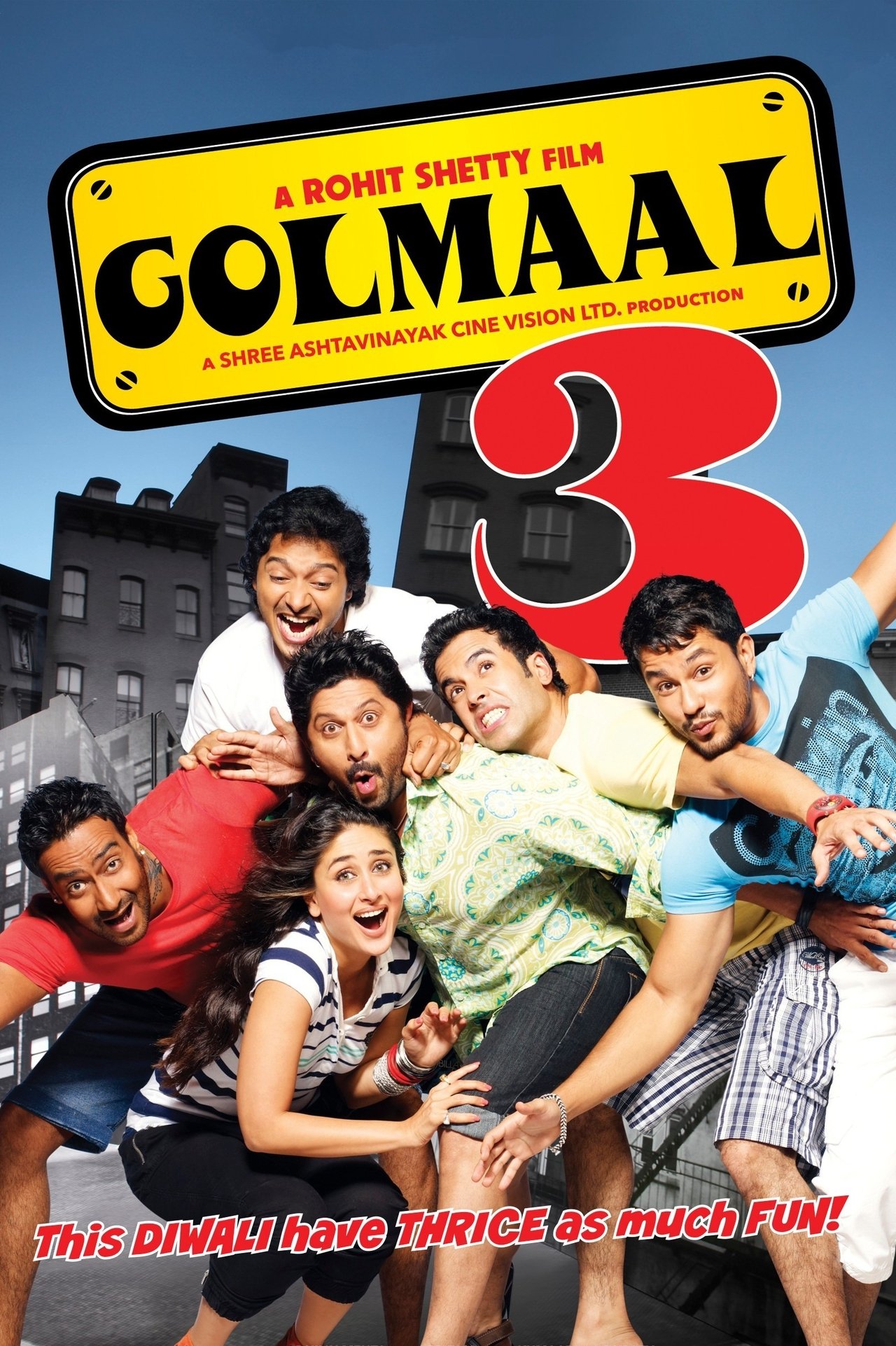Golmaal 3 (2010) 1080p | 720p | 480p WebRip [Hindi (हिन्दी)] DD5.1 ESub