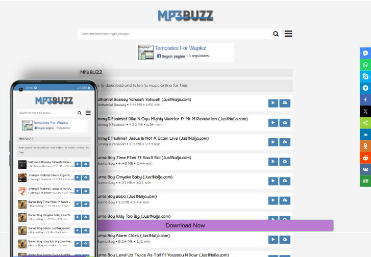 Mp3Buzz Free Music Wapkiz Theme